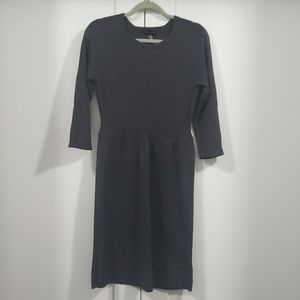 Womens New Direction Gray Sweater Dress Size Large